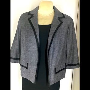 VTG Grey Blazer w/Classic Black Trim
